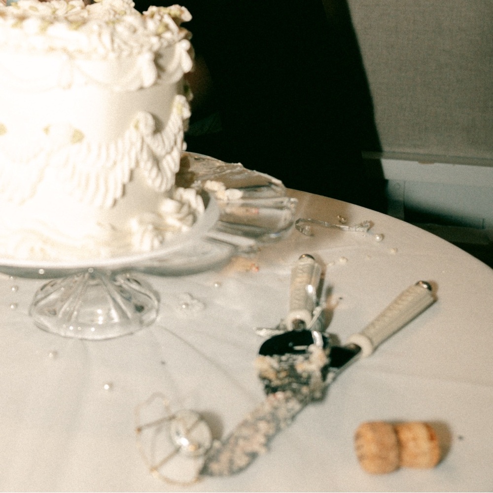 Lenox Wedding Promises cake knife and server